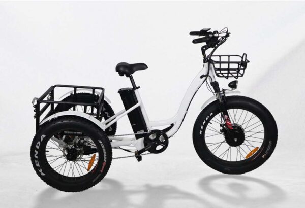 Adult All Terrain Step Thru Fat Tire Electric Trike Tricycles Velomove