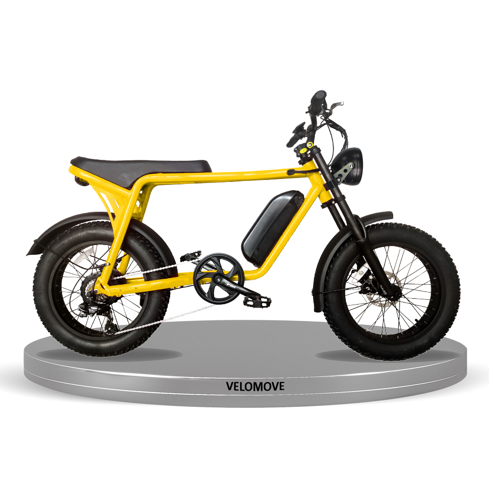 VMS3 Fat Tire 20 Inch Moped Style eBike - VeloMove