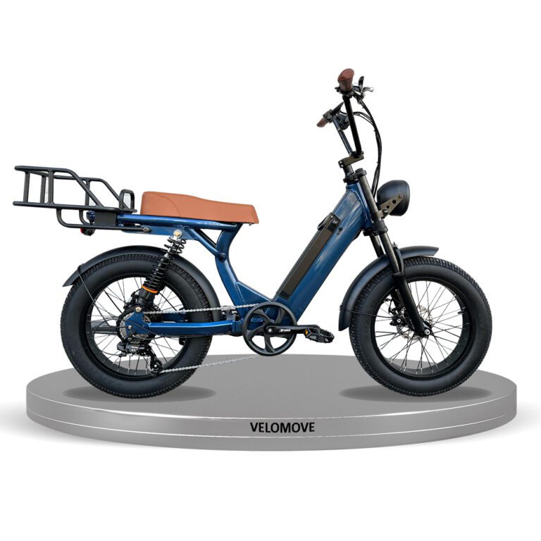 20 Inch Long Range Moped-Style Electric Bike - VeloMove